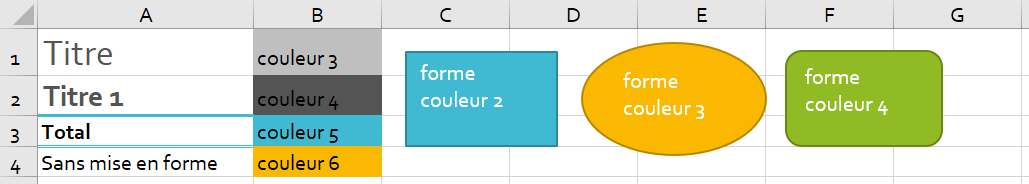 image Excel d'exemples de design sur le thème Cadre