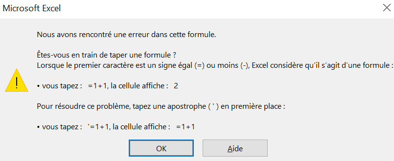 image Excel des formules mises en forme